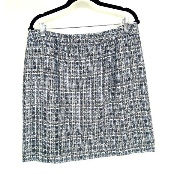 Talbots Americana Tweed A Line Skirt Size 12P NWT $109 - Picture 4 of 7
